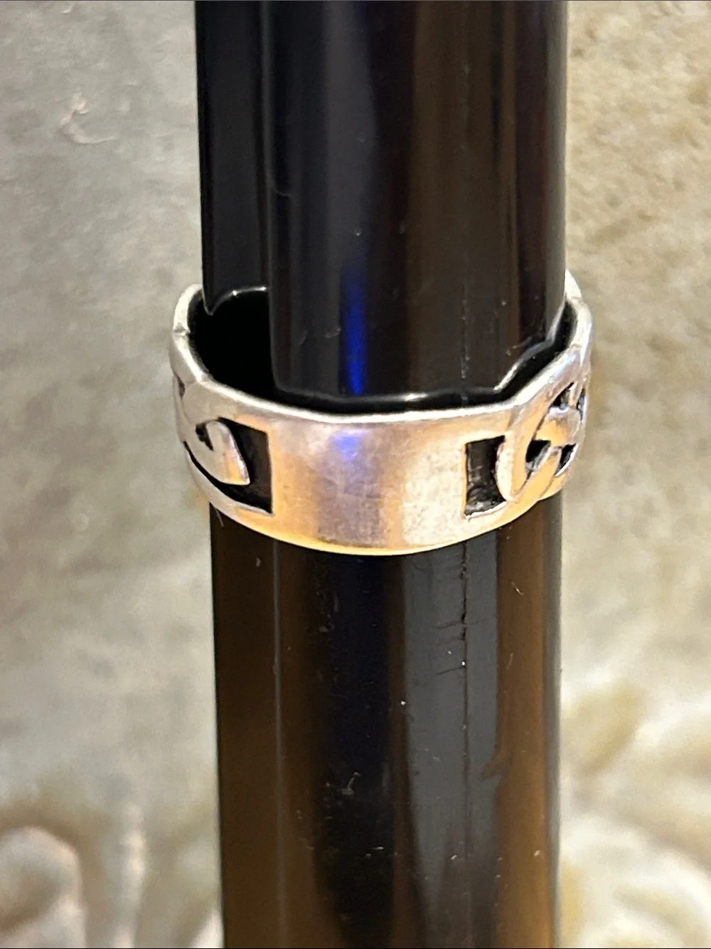 Sterling Silver Celtic Knot Men's Band - Silver
